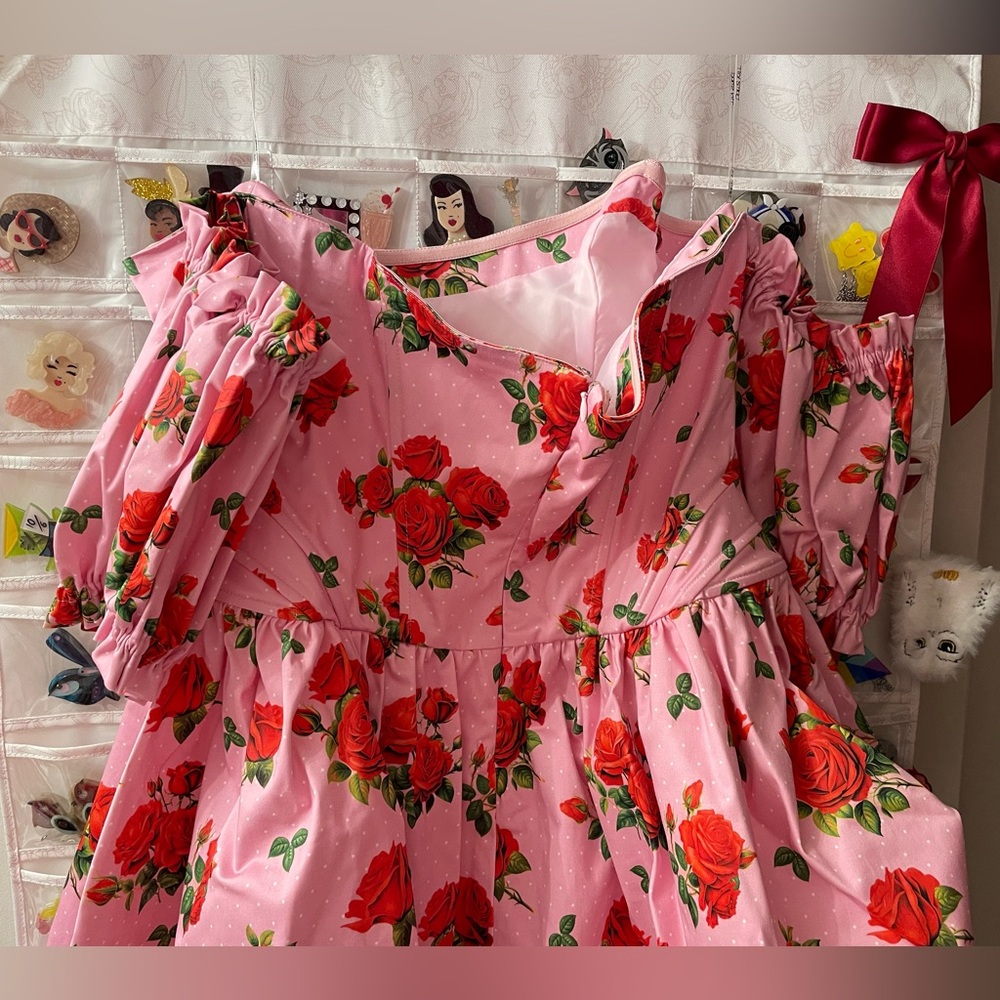 SUGAR THRILLZ HOLDING COURT CORSET DRESS - PINK - Picture 10 of 10